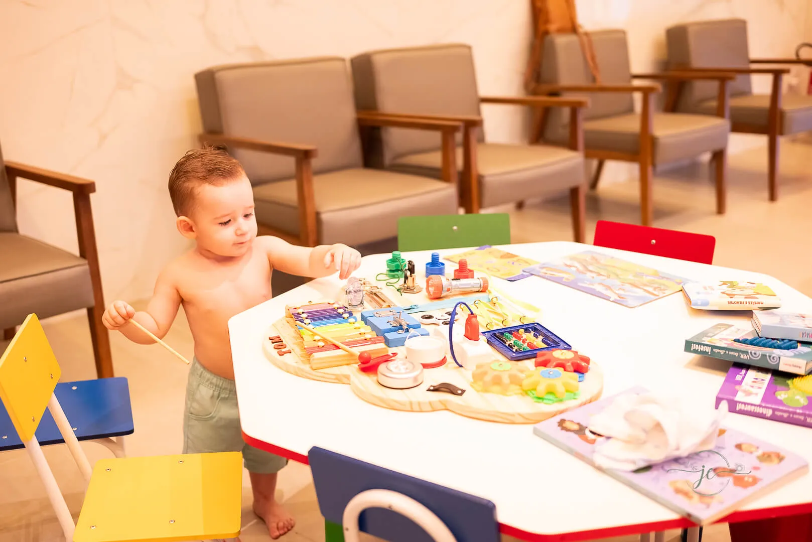 Sala de espera da clínica